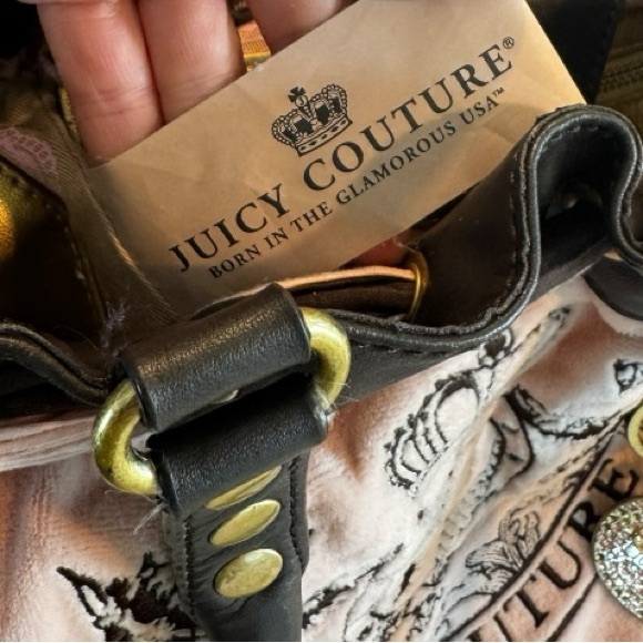 SOLD ❤️ Y2K Vintage Juicy Couture Pink Daydreamer Tote+Bag Charm - Picture 3 of 17